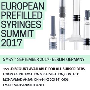 Berlin to Host 2nd European Prefilled Syringes Summit